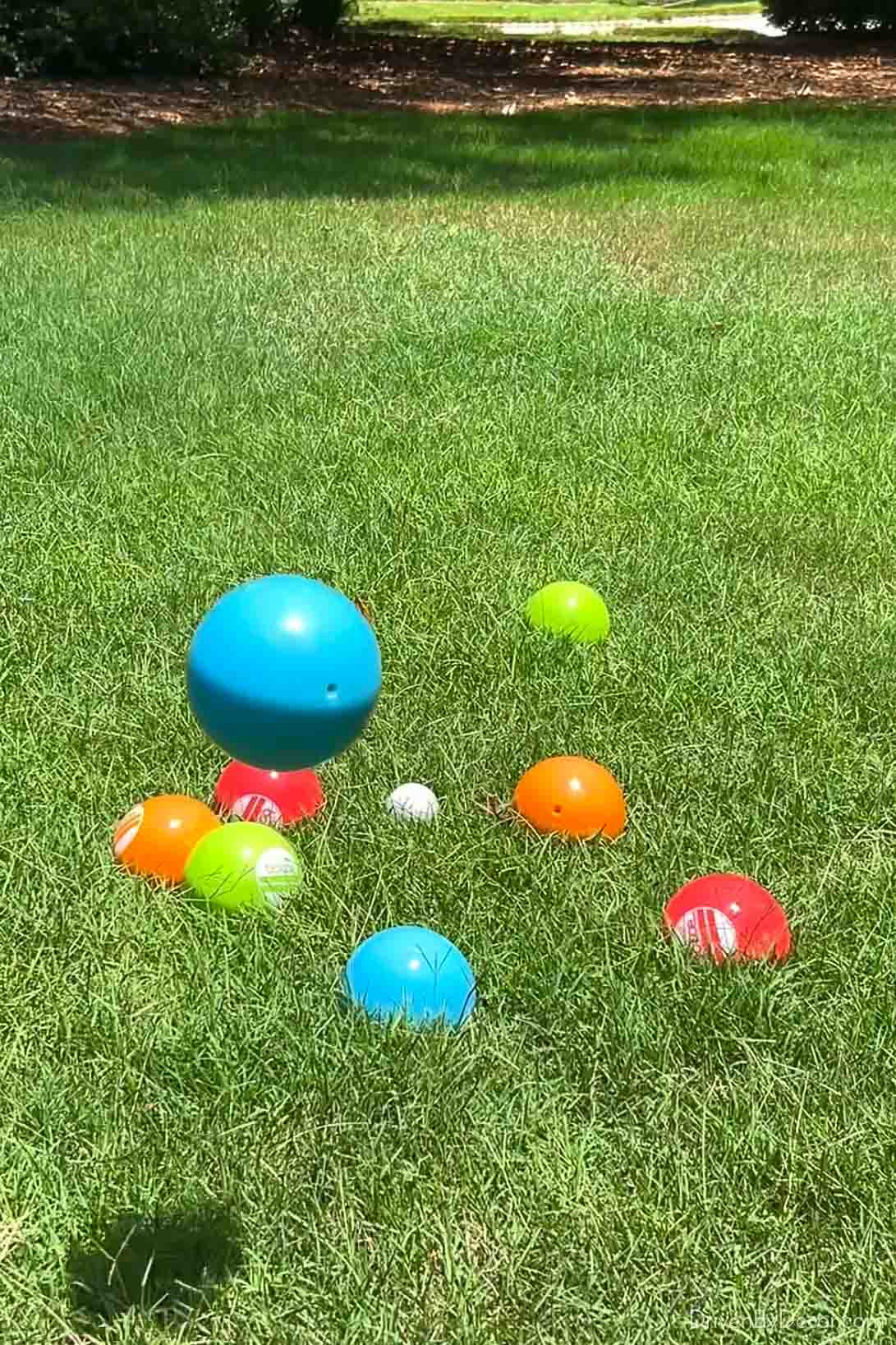 Soft bocce ball set - a great backyard game!