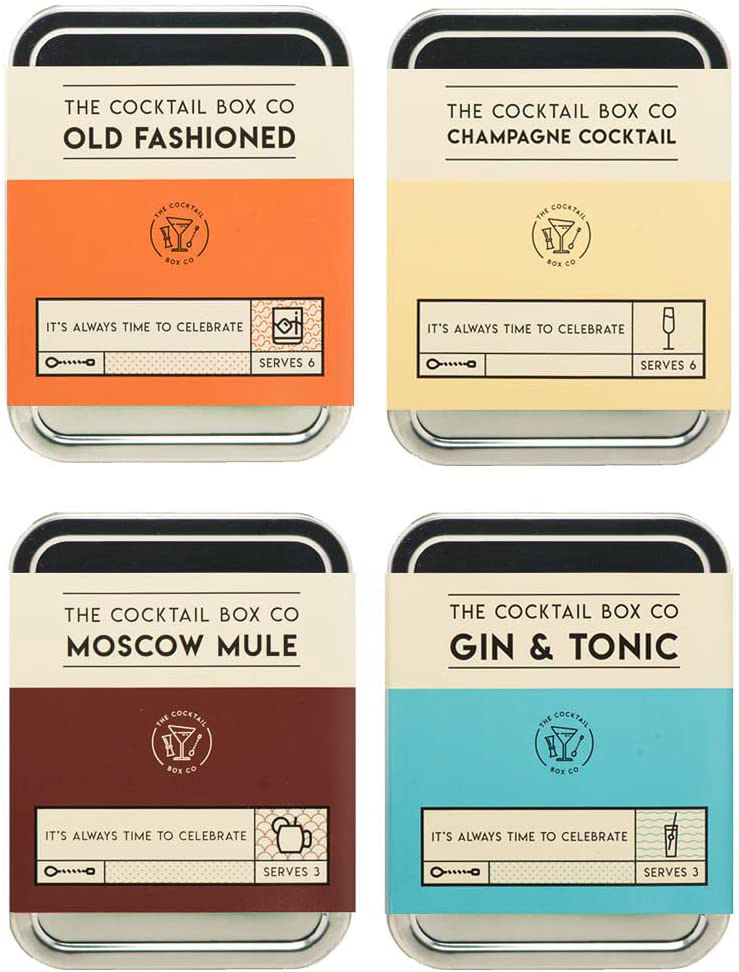 Drink options for travel cocktail kits