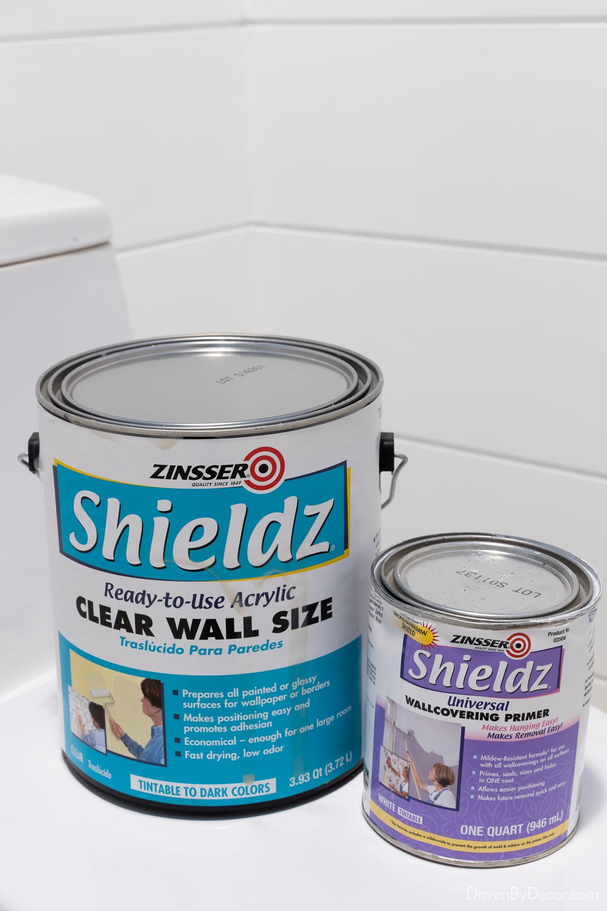 Wall sizers to use before wallpaper installation