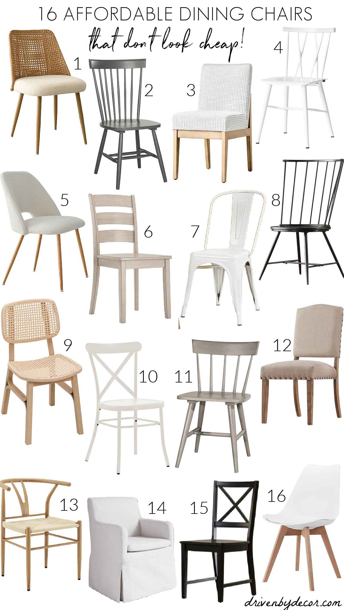 Affordable dining chairs that don't look cheap