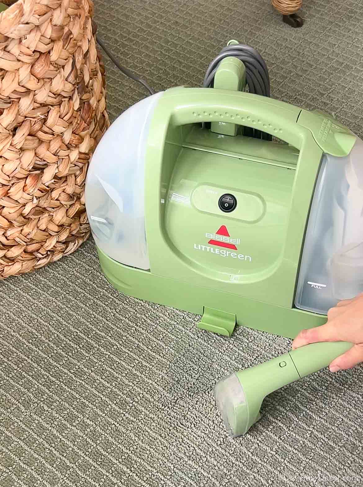 Bissell carpet cleaner removing carpet stain