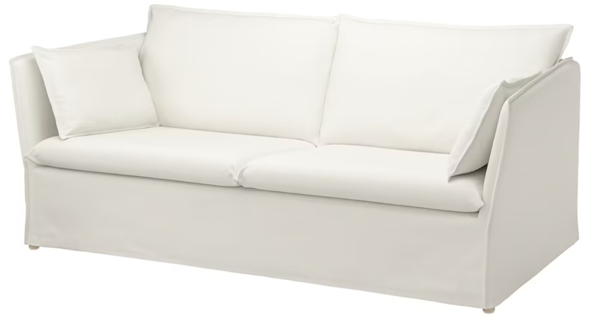 Slipcovered sofa from IKEA