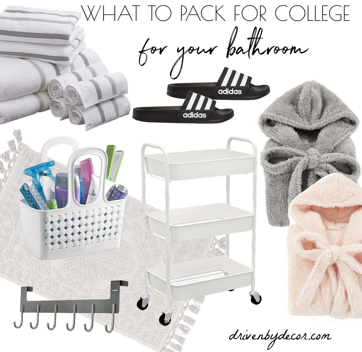 College packing list for your bathroom