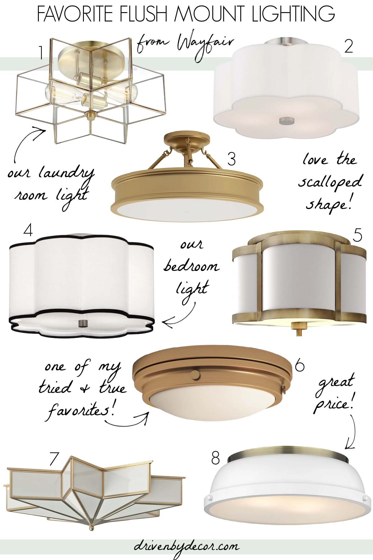 Flush mount ceiling lights