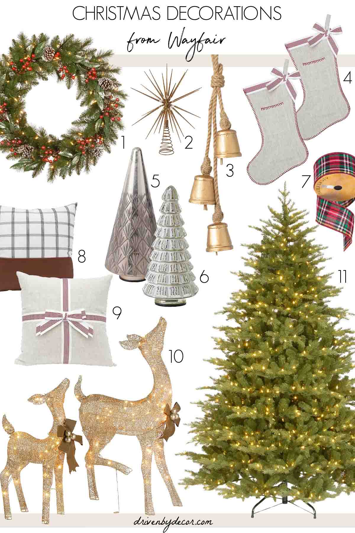 Christmas decorations from Wayfair