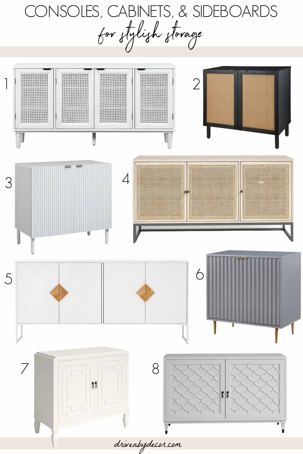 Favorite consoles, cabinets, & sideboards