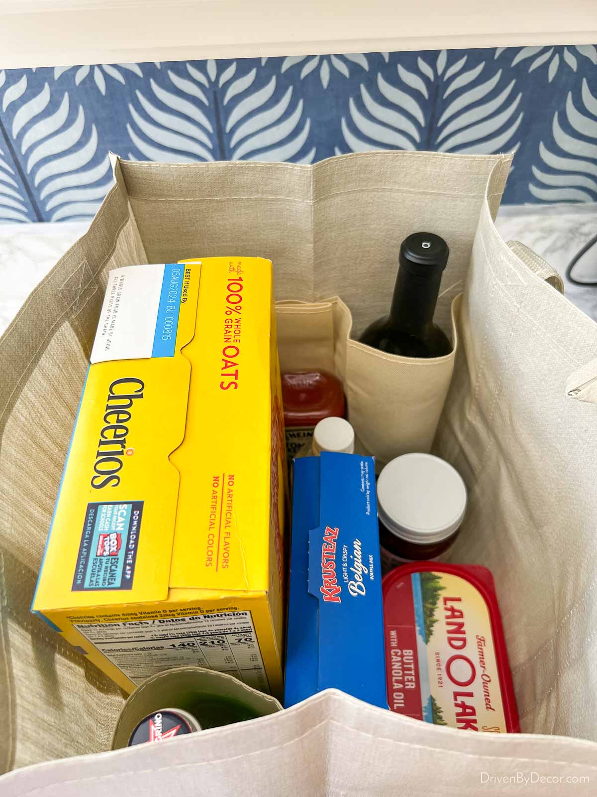 Favorite Finds From Amazon Prime Big Deals Days! Reusable shopping bag packed with groceries