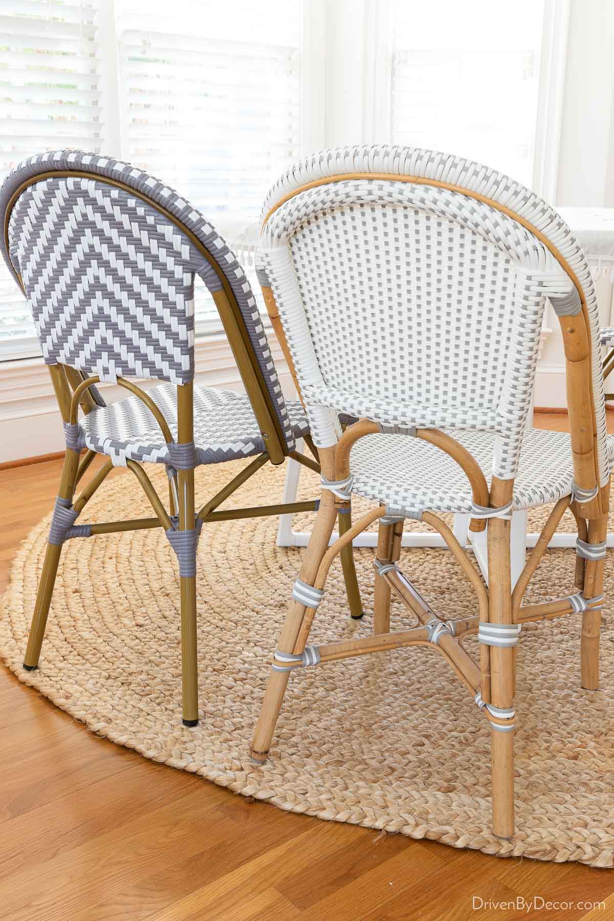 Comparison to Serena & Lily's Riviera chair