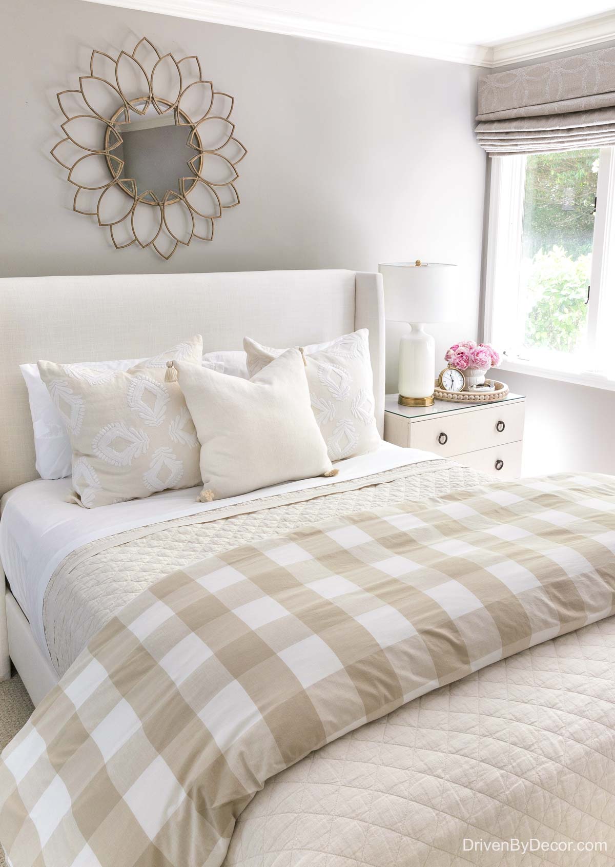 Guest bedroom in neutral tones