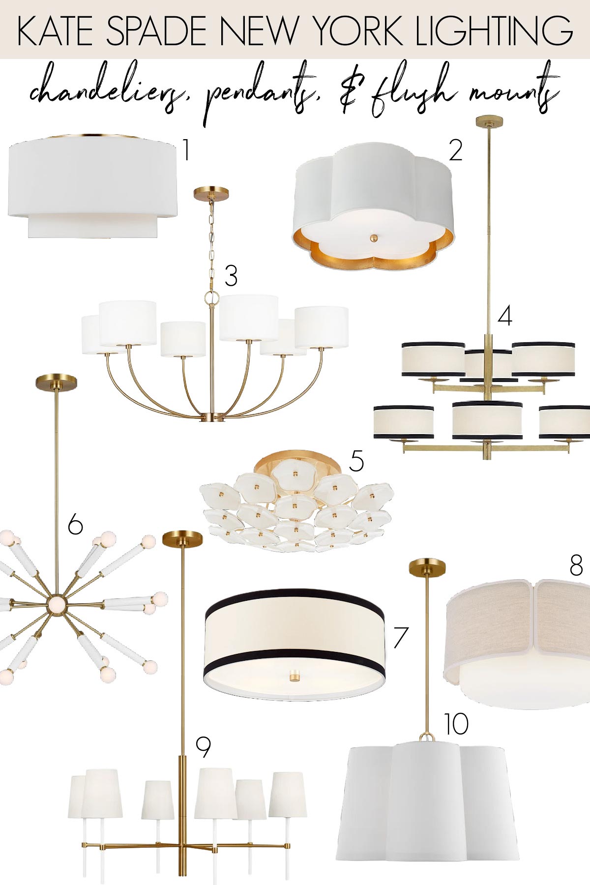 Bedroom ceiling lighting - pendants, flush mounts, and chandeliers