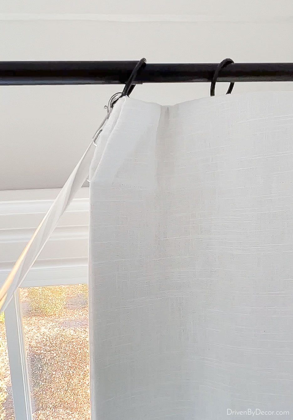 Curtains That Get Stuck on a Telescoping Rod: A Simple Fix! - Driven by  Decor