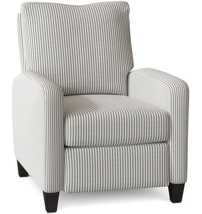 Striped recliner that's the best budget friendly stylish recliner