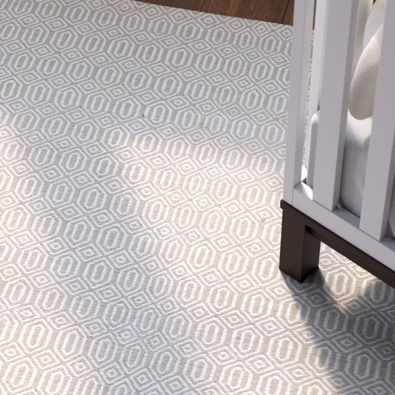 Indoor outdoor rug in geometric pattern