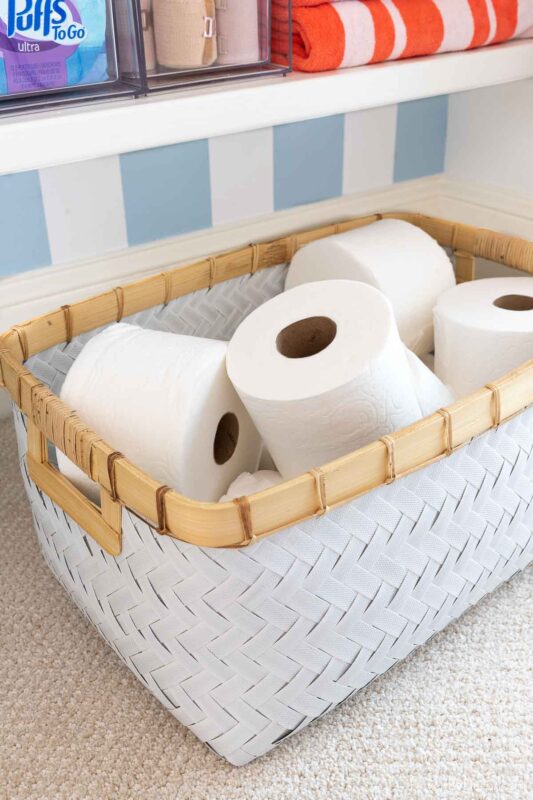 Toilet Paper Storage For Linen Closet