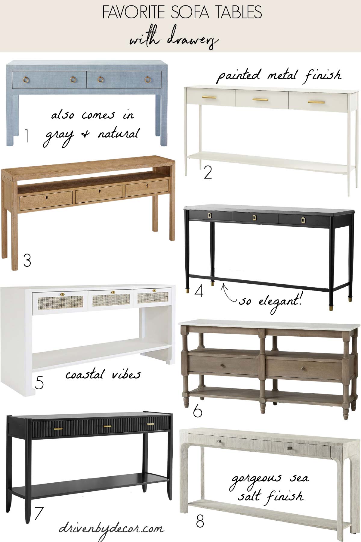 5 foot hot sale long sofa table