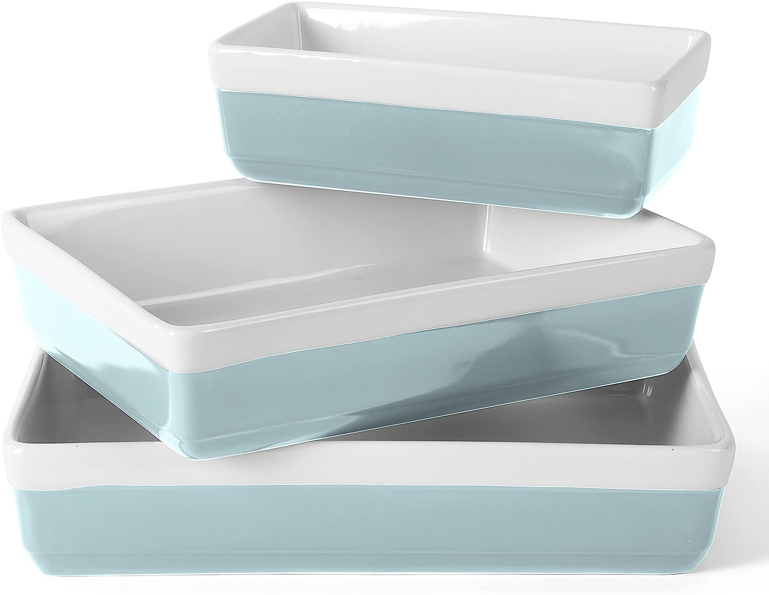 Dusty blue and white bakeware set (Prime Day deal)