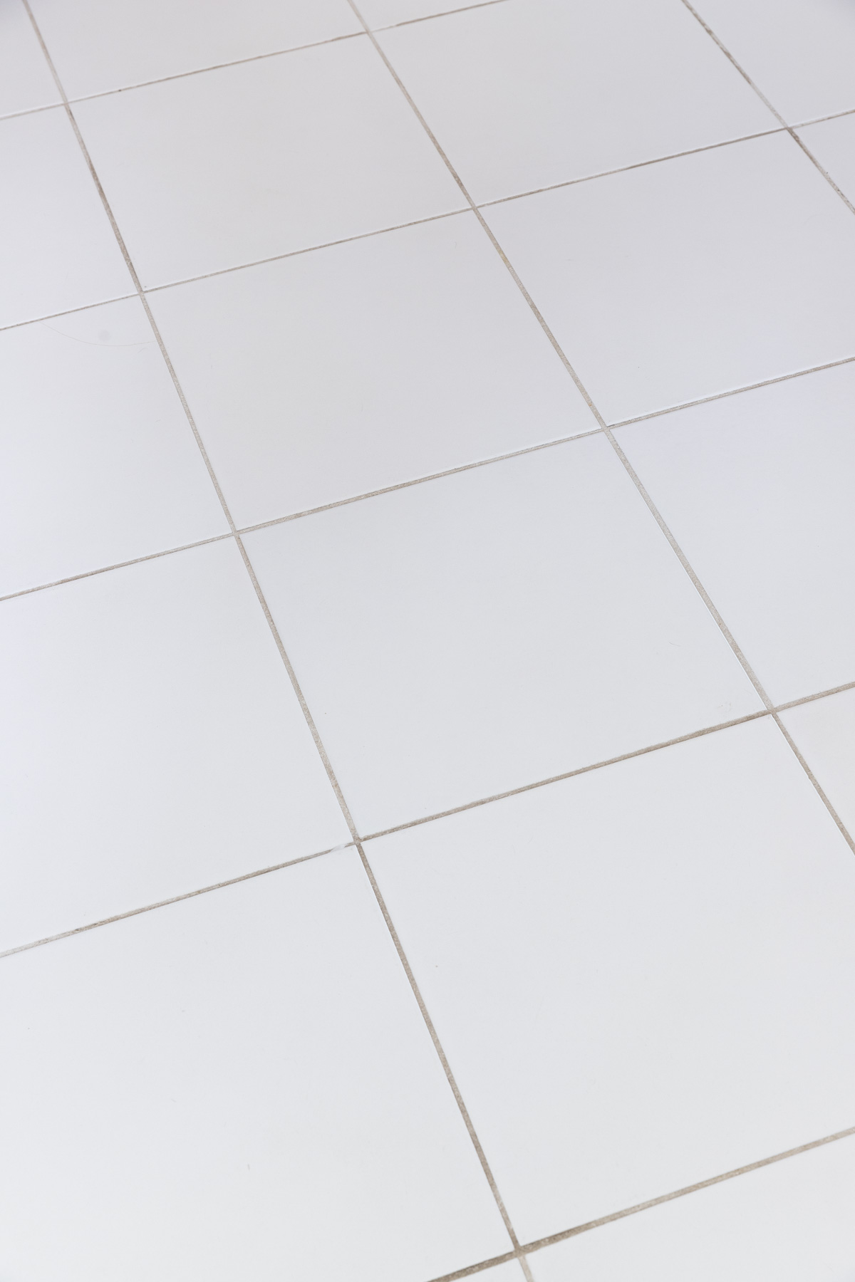 Tile floor with dirty grout
