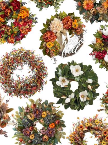 Fall wreaths - splurge and budget friendly options