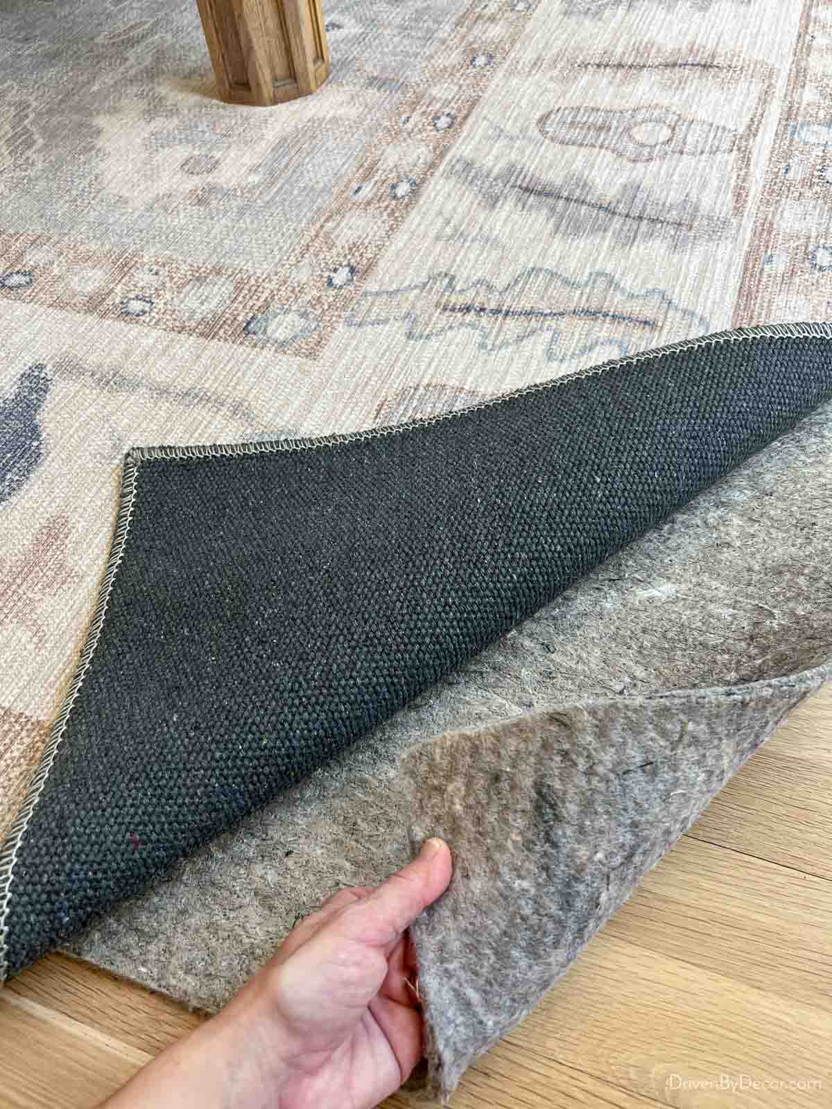 Gorilla Grip  Felt + Rubber Area Rug Pad