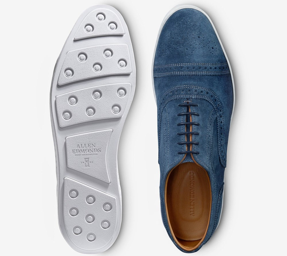 Blue oxford sneakers