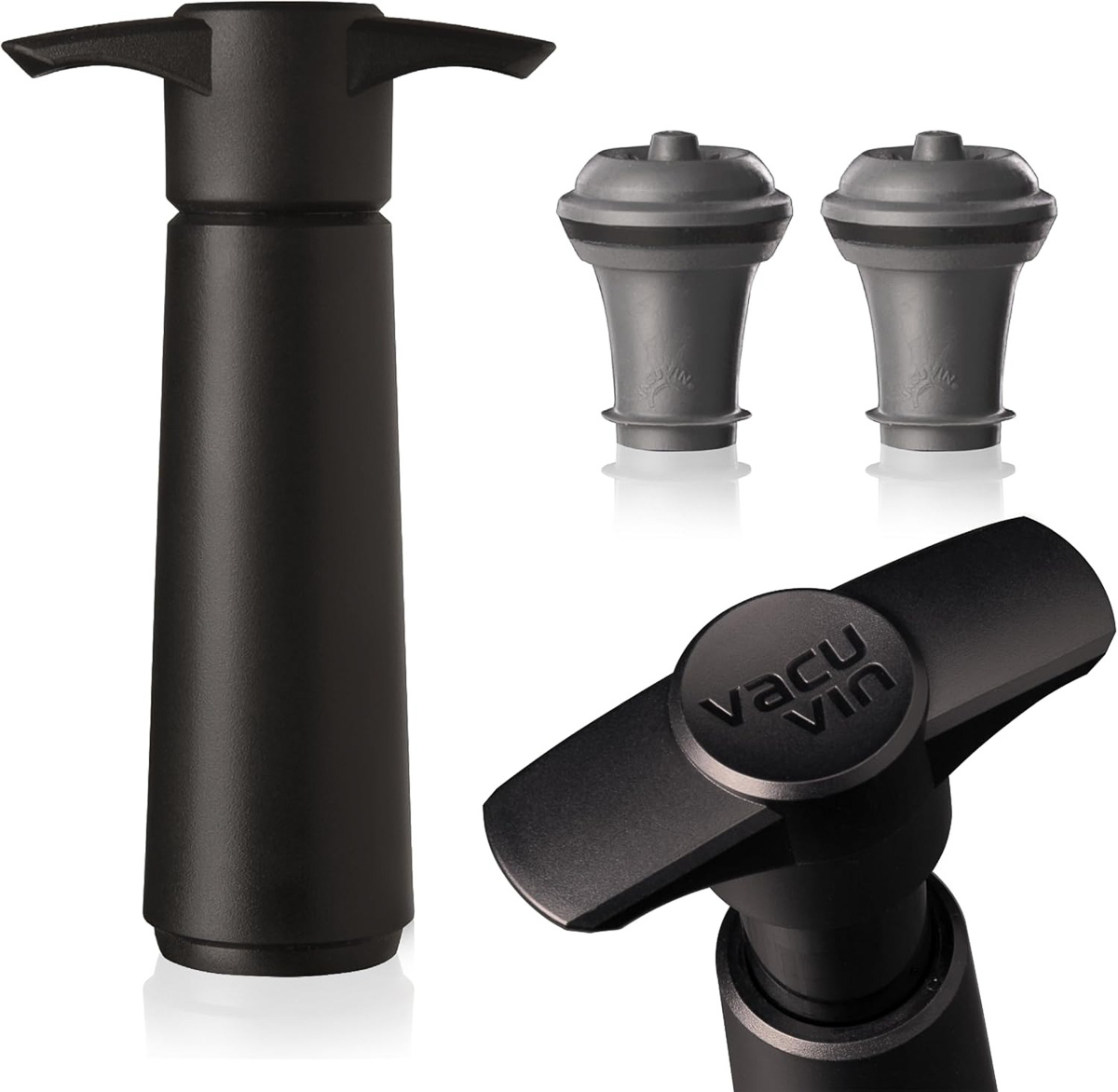 Wine vacuum and stopper set