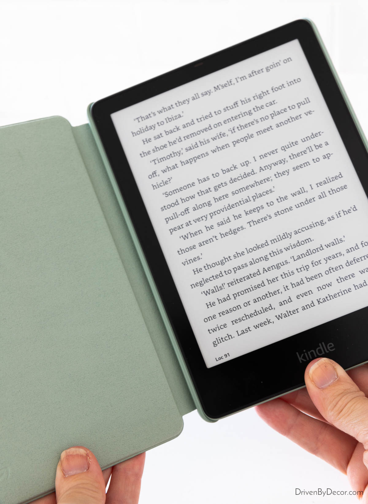 Kindle with green cover - the perfect Christmas gift!