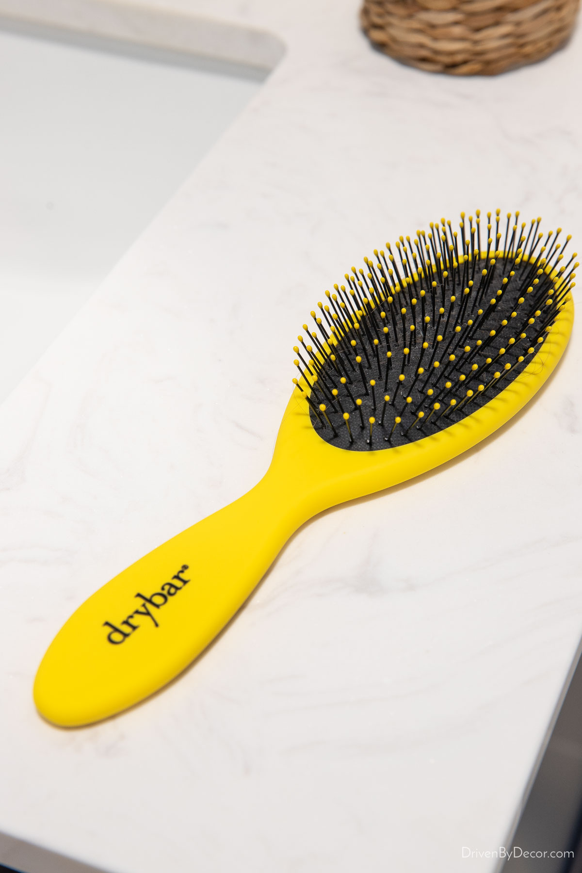 Yellow detangling brush