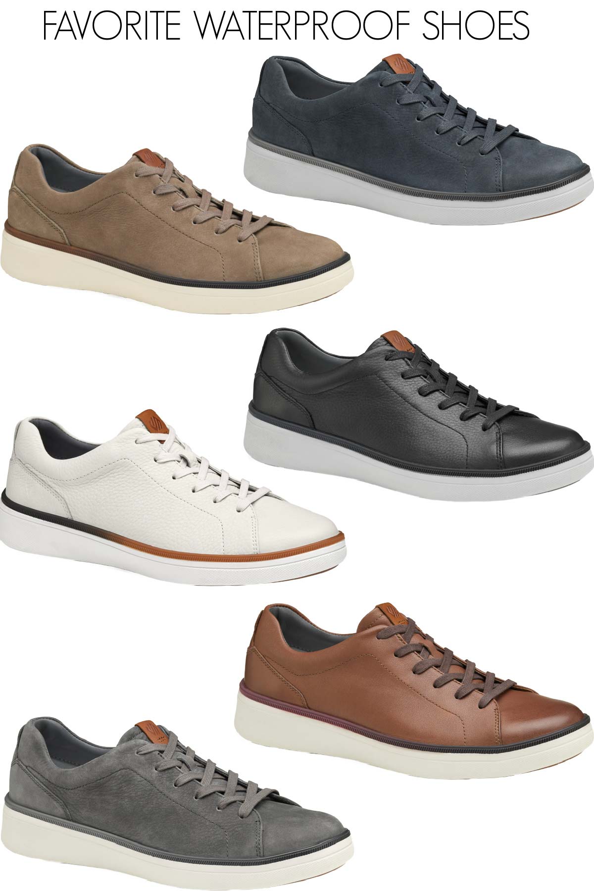 Favorite waterproof shoes for men in all color options