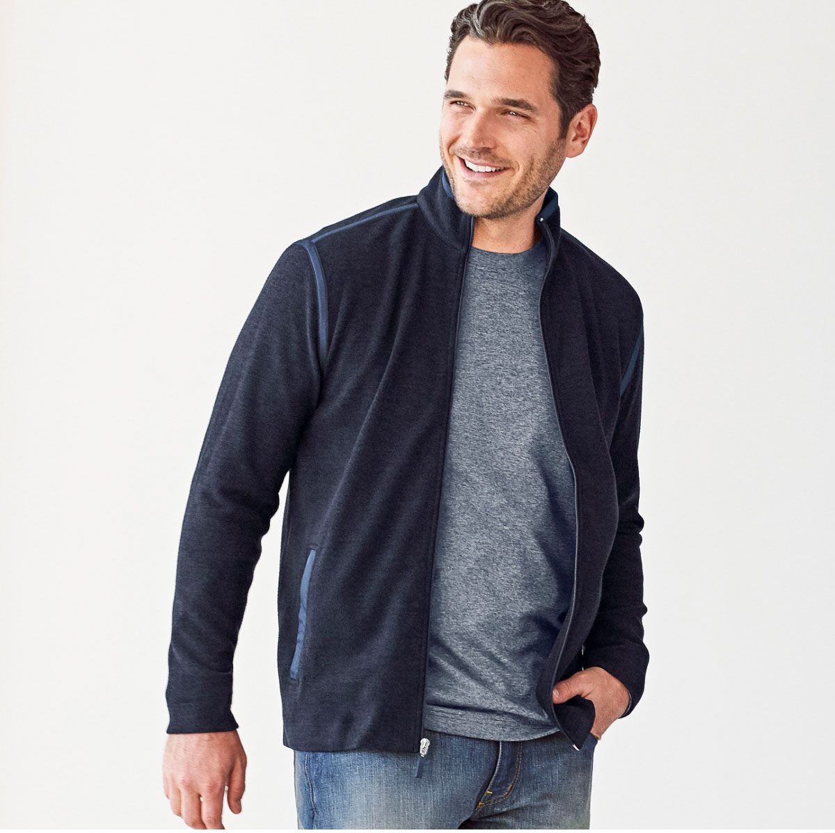 Full zip sweater that's the perfect gift for him