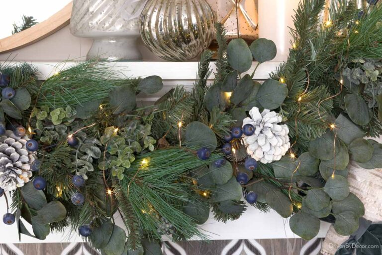 Simple Tips for Hanging a Garland on Your Mantel Driven by Decor