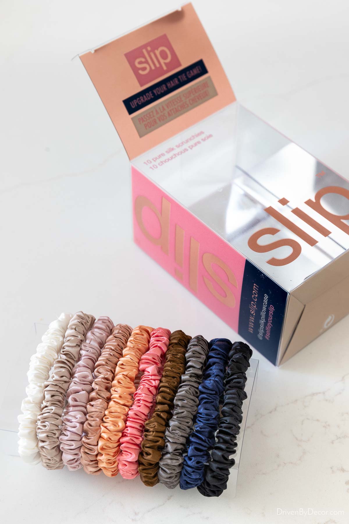 Silk scrunchies
