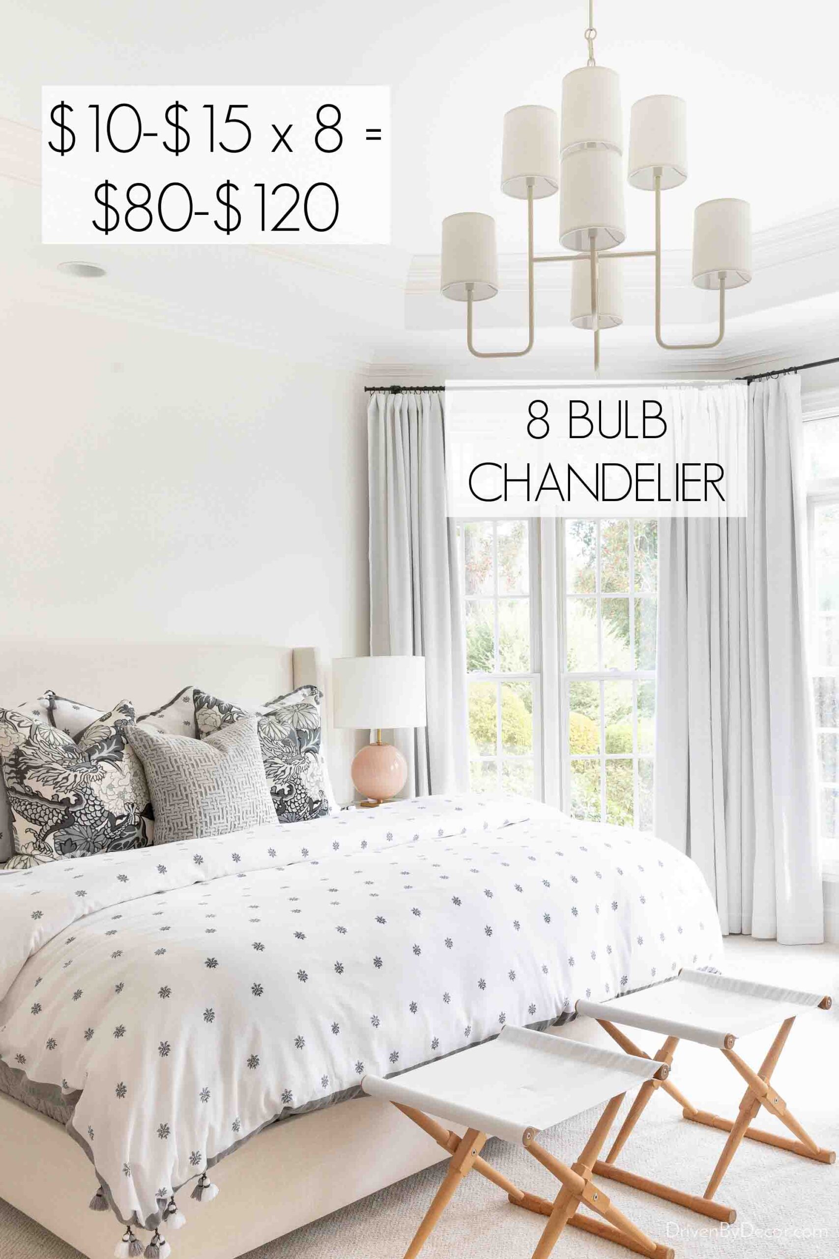 Cost calculation of smart bulbs for 8-bulb chandelier
