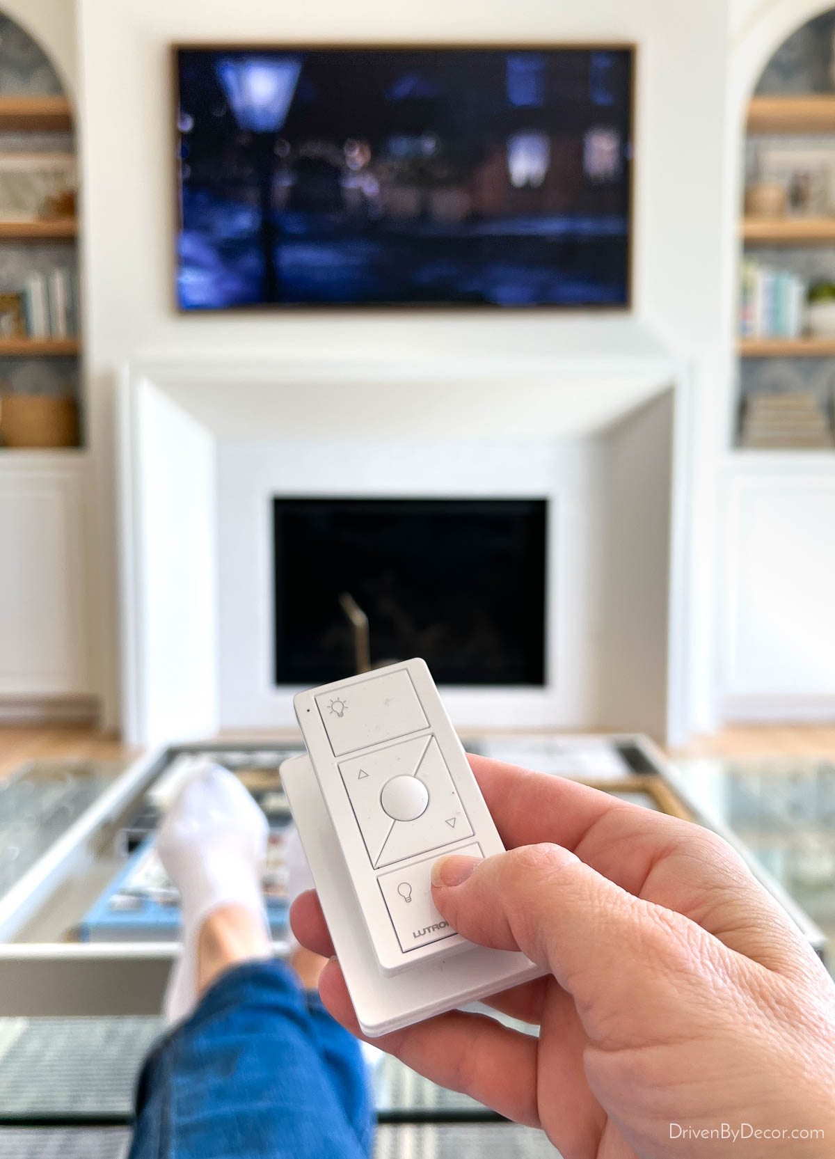 Using a Pico remote to control living room smart lighting