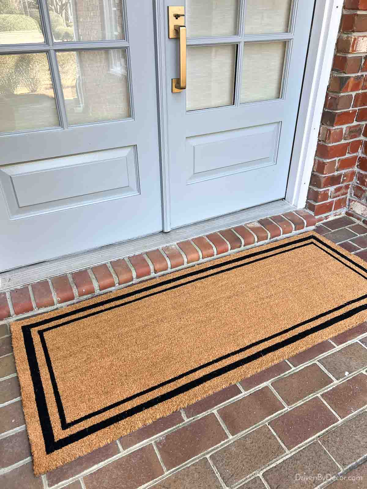 Double door doormat