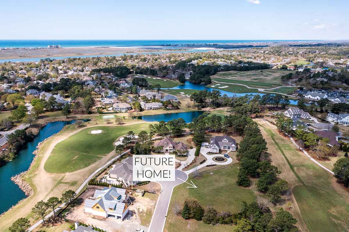 Overhead view of the lot for our new home build