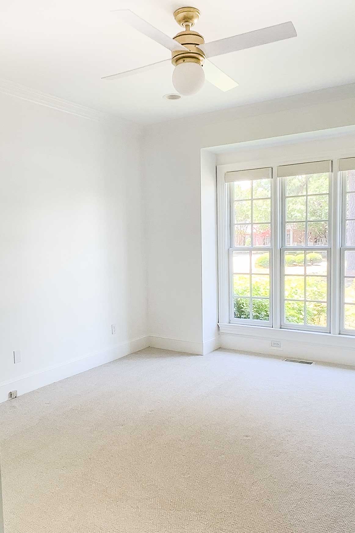 Bedroom before redecorating
