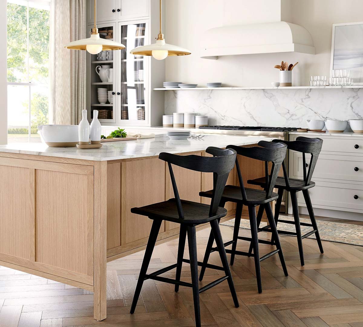 My Kitchen Reno Lighting Picks + Favorite Island Pendants! Kitchen island pendant lights with a saucer shape