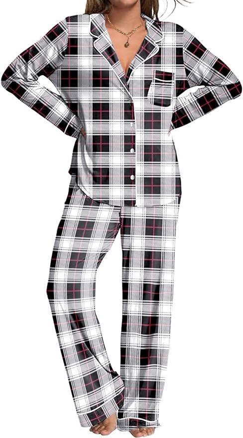 Cozy plaid pajamas