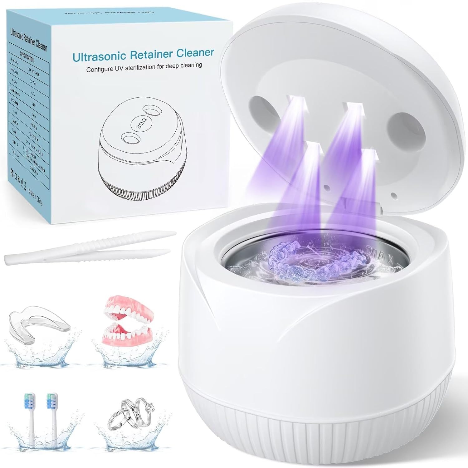Ultrasonic retainer cleaner