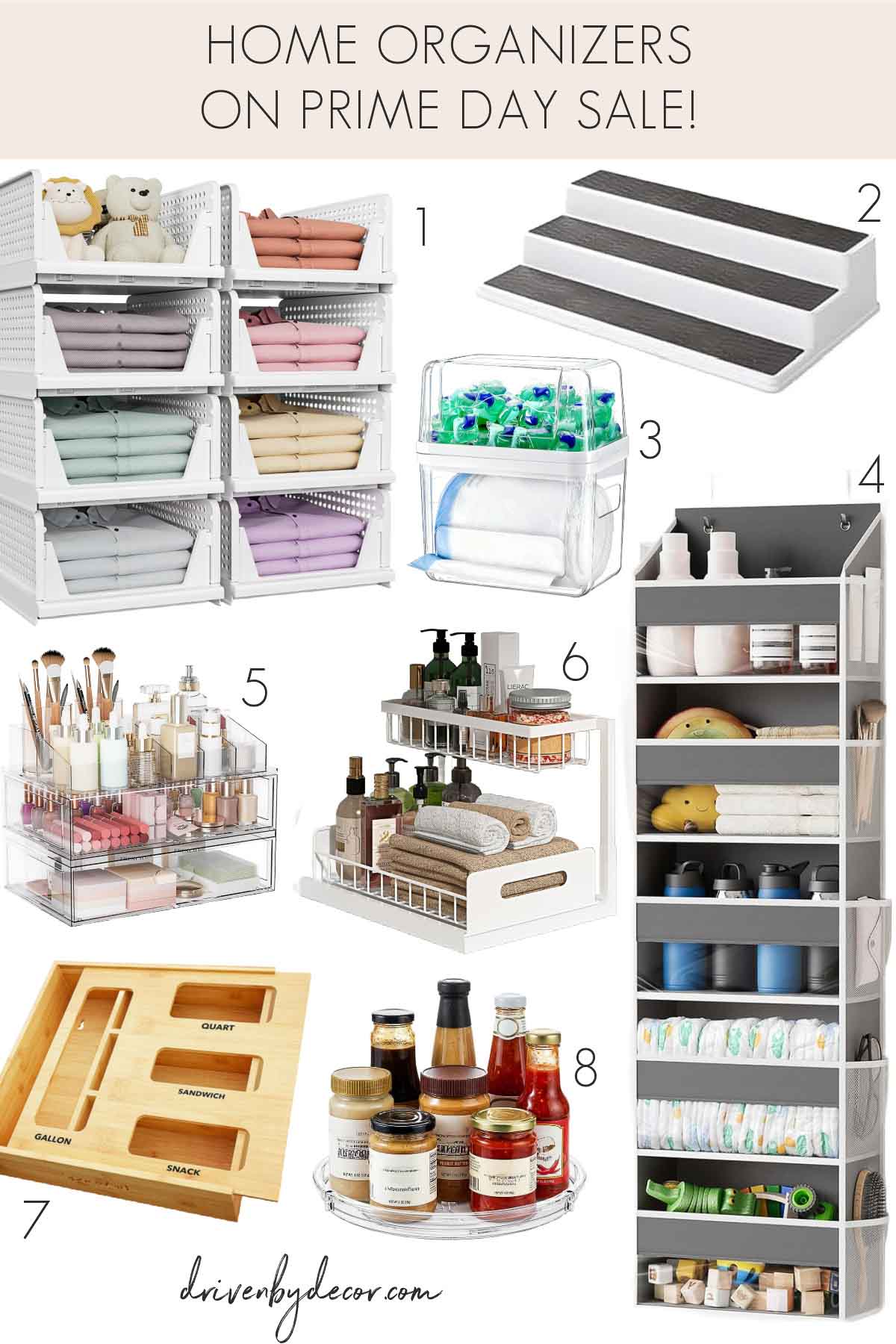 Home organizers on Prime Day sale