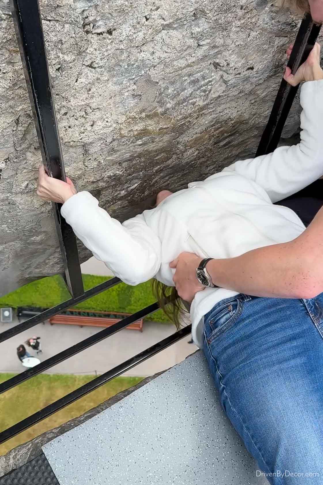 Kissing the Blarney Stone