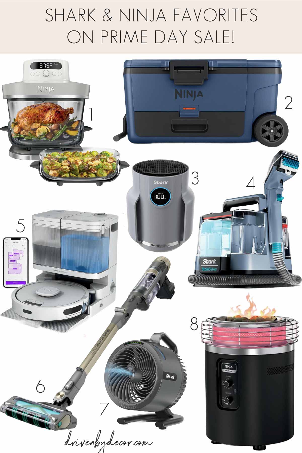 Shark and Ninja items on Prime Day sale
