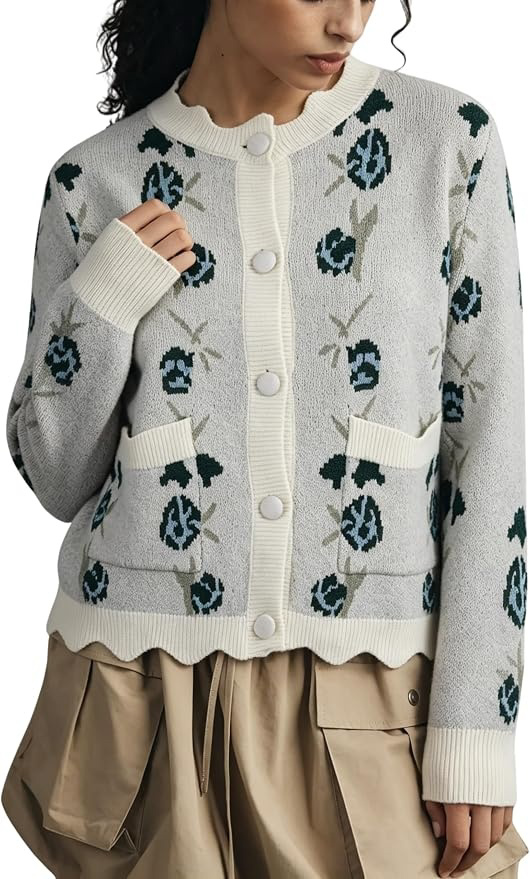Floral cardigan