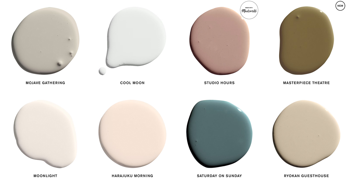 Gorgeous paint colors from Backdrop