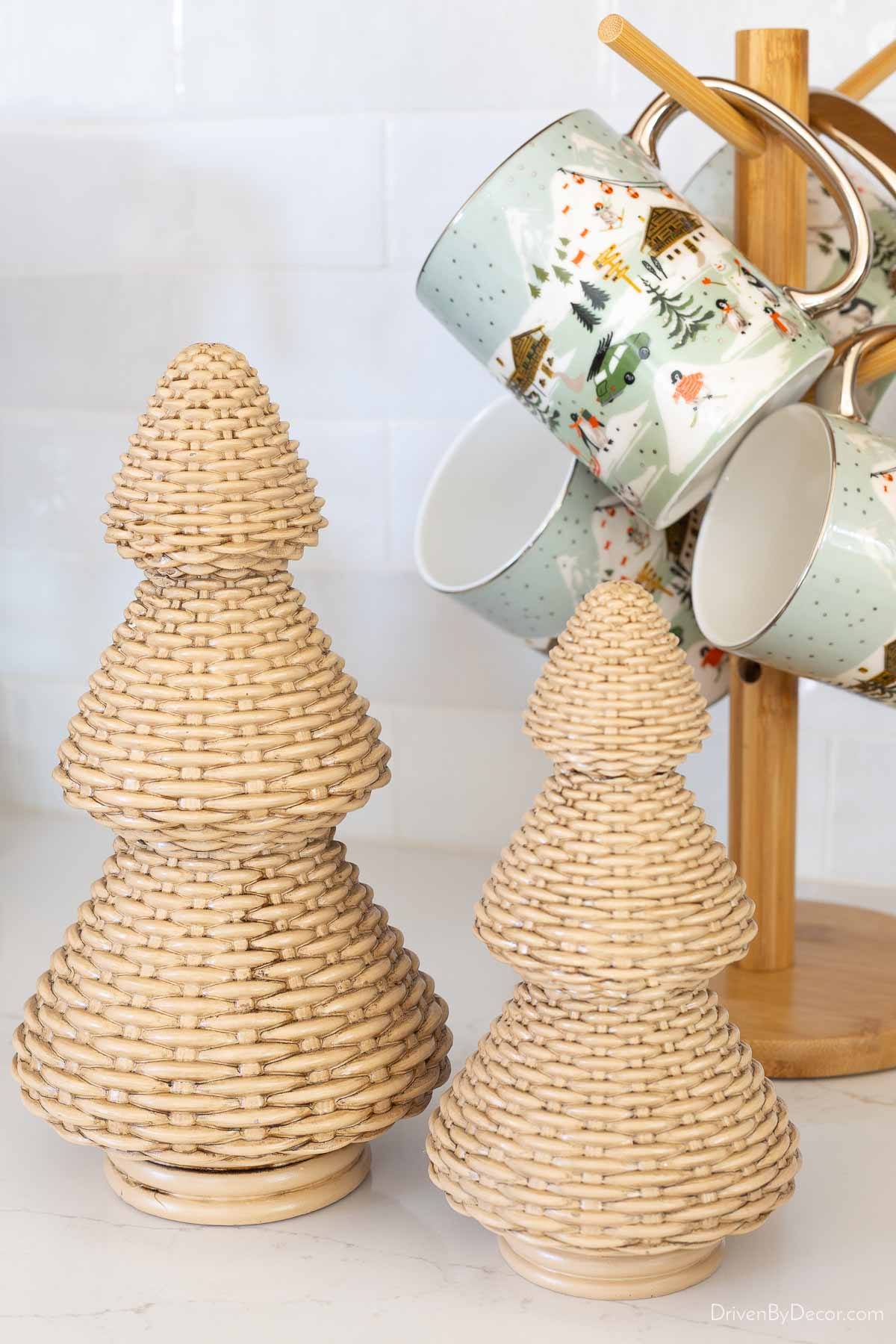Rattan Christmas trees