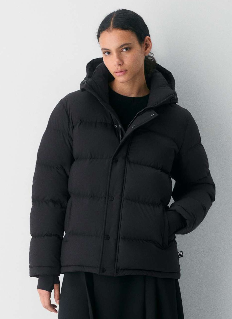 Super puff jacket in black