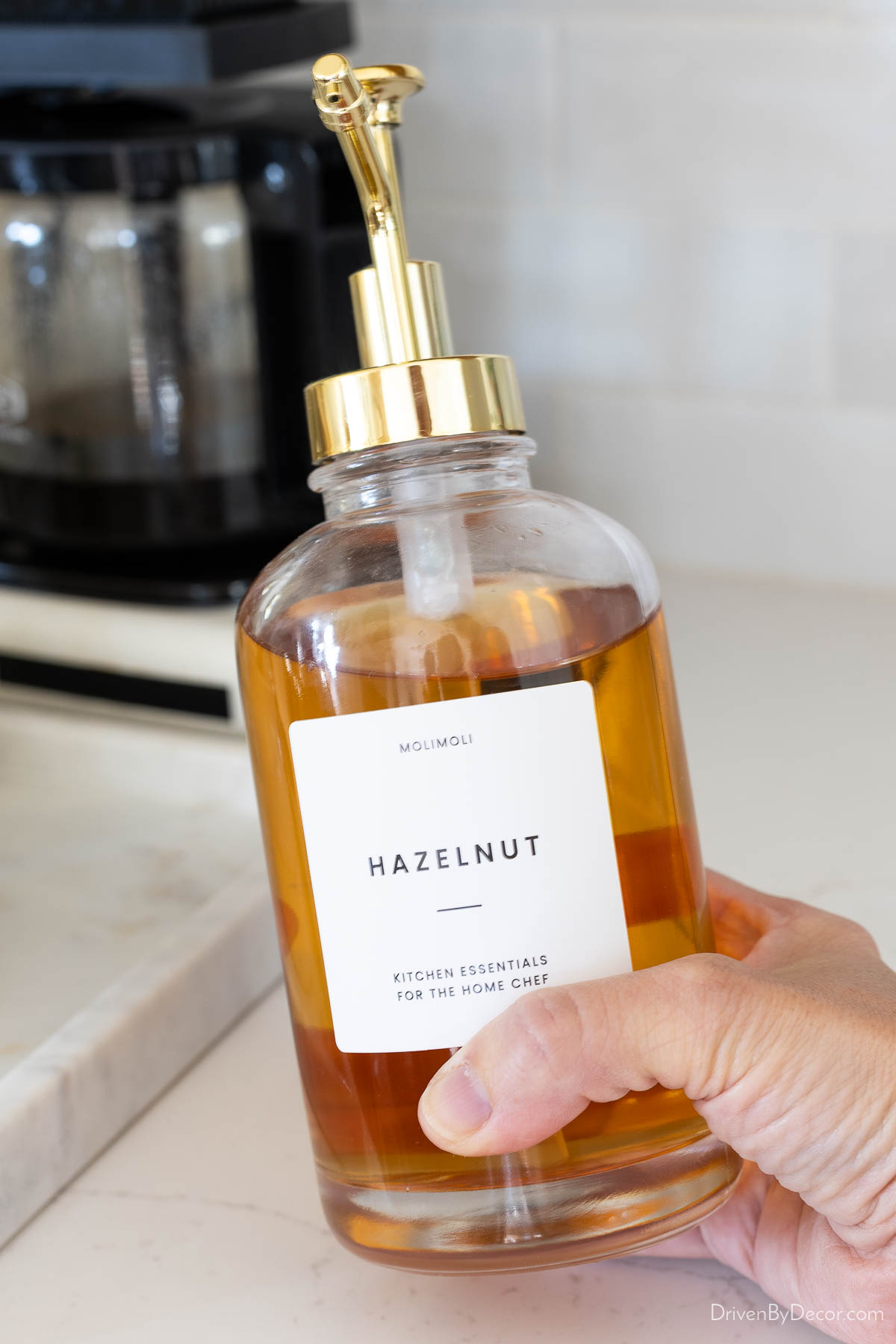 Syrup pump for coffee bar