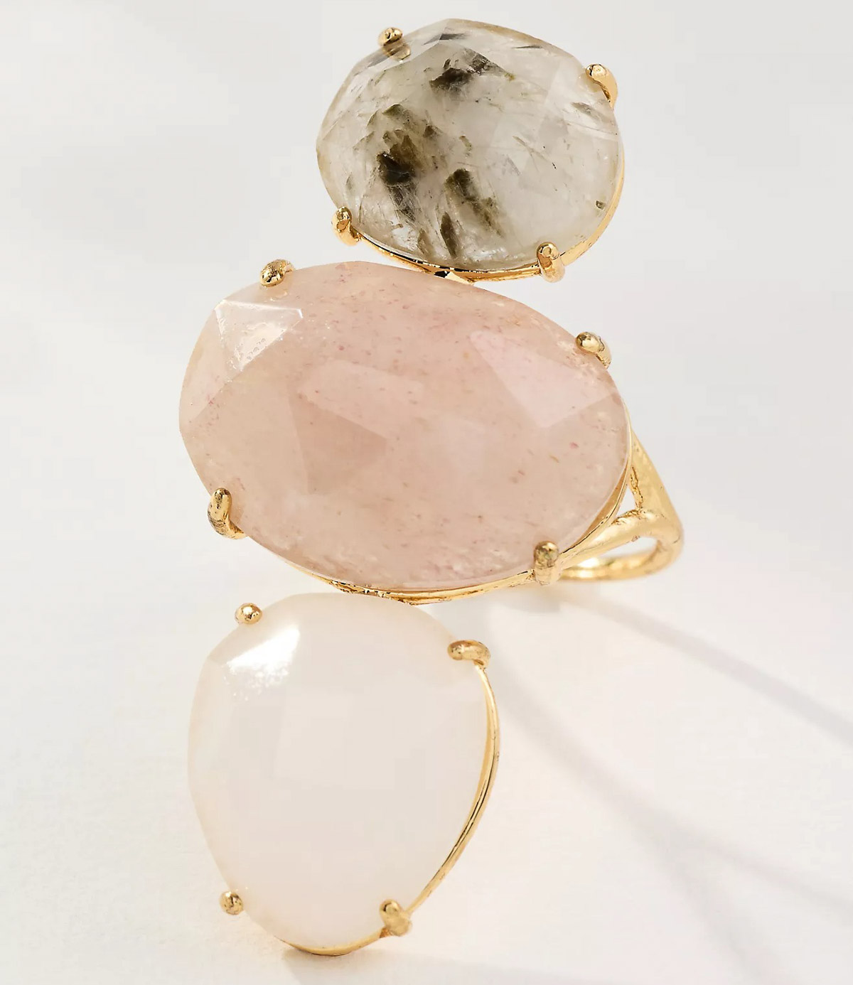 Triple stone ring