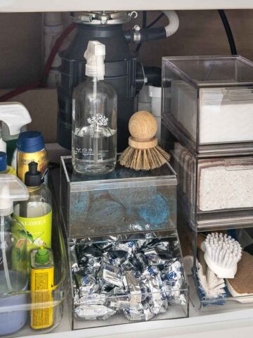 How to organize under your kitchen sink