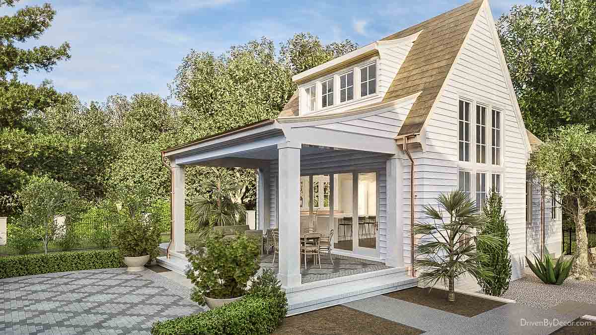 Rendering of our modern tutor guest house